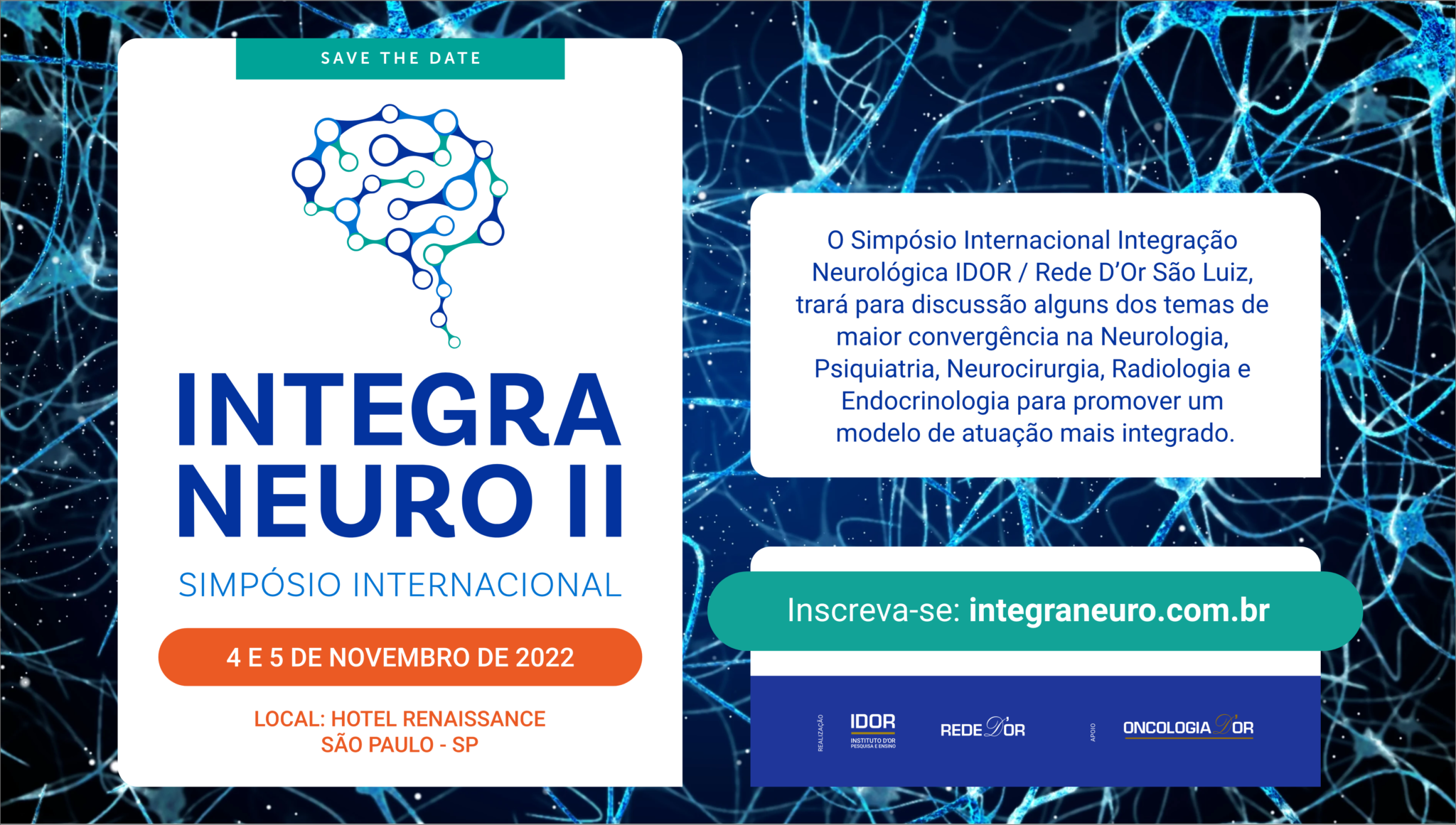 SIMPÓSIO INTERNACIONAL INTEGRA NEURO II IDOR Instituto D Or de